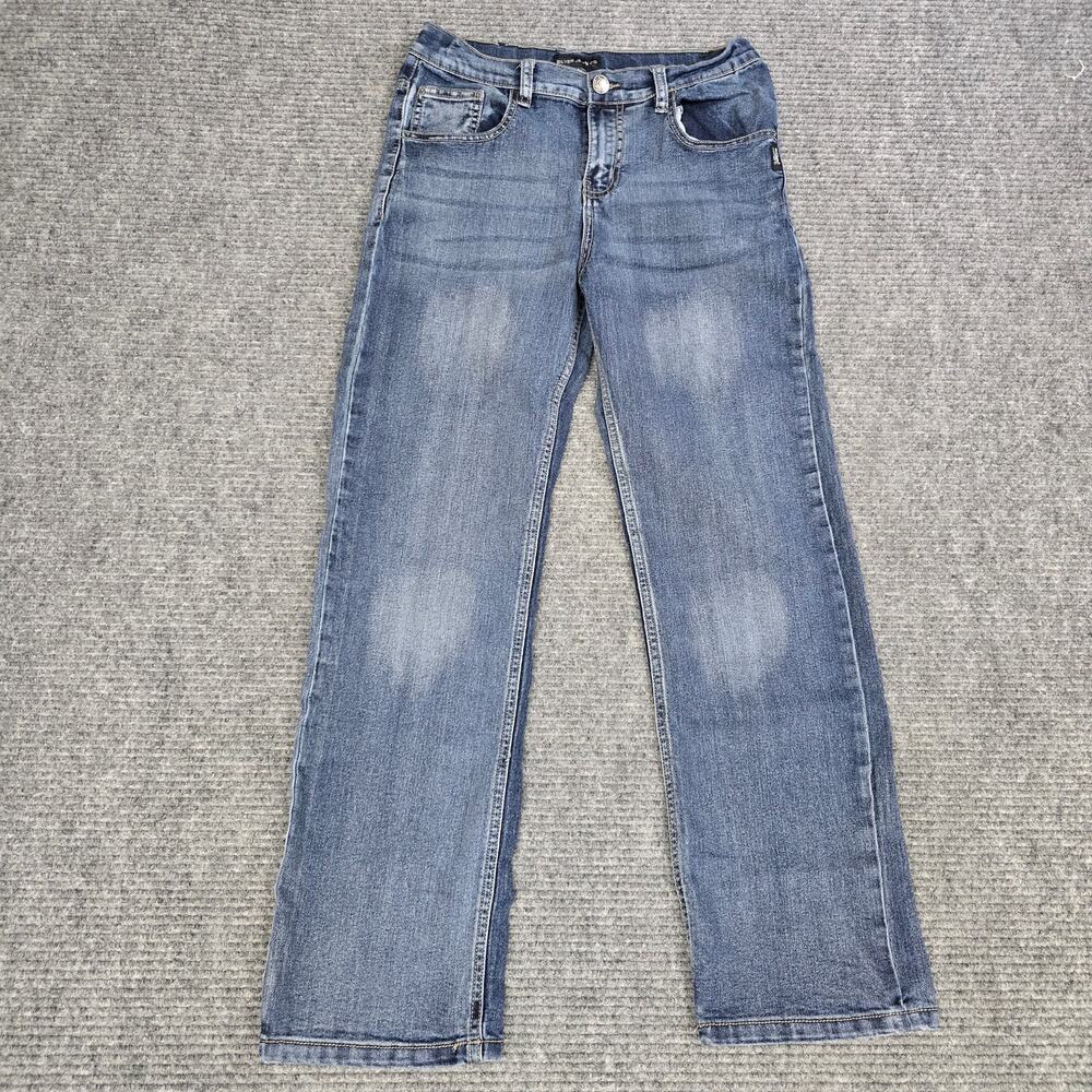Silver Jeans Co Garrett Girls 14 28x28 Blue Straight Leg Stretch Denim Jeans